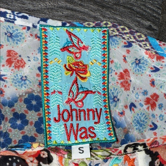 Johnny Was Multicolor Patchwork Maxi Dress embroidered small - Picture 3 of 8